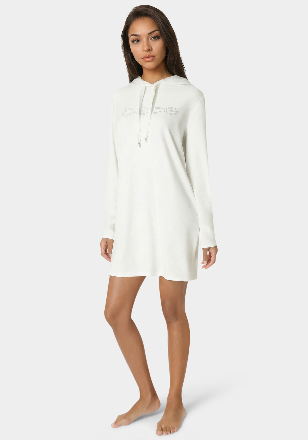 Side View-Velour Dorm Shirts-Cloud Dancer