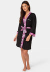3-Piece Chemise, Shorts & Robe Pajama Set - Tiger Print