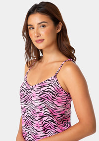 Other View-3-Piece Chemise, Shorts & Robe Pajama Set - Tiger Print-TIGER