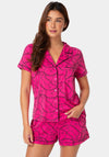 2-Piece Notch Collar Pajama Set