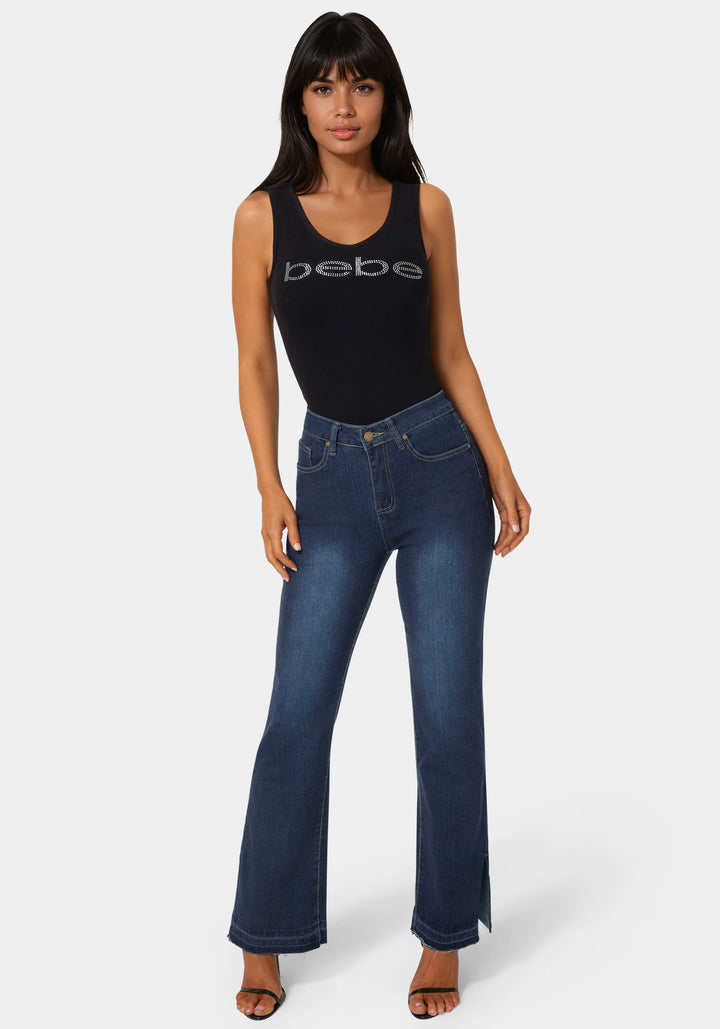 Side View-The Block Straight Jean-INDIGO WASH