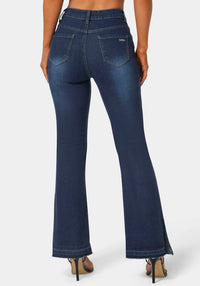 Back View-The Block Straight Jean-INDIGO WASH