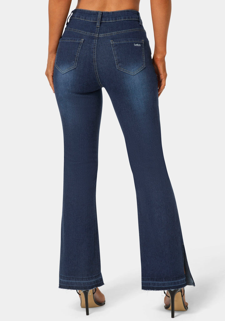 Back View-The Block Straight Jean-INDIGO WASH