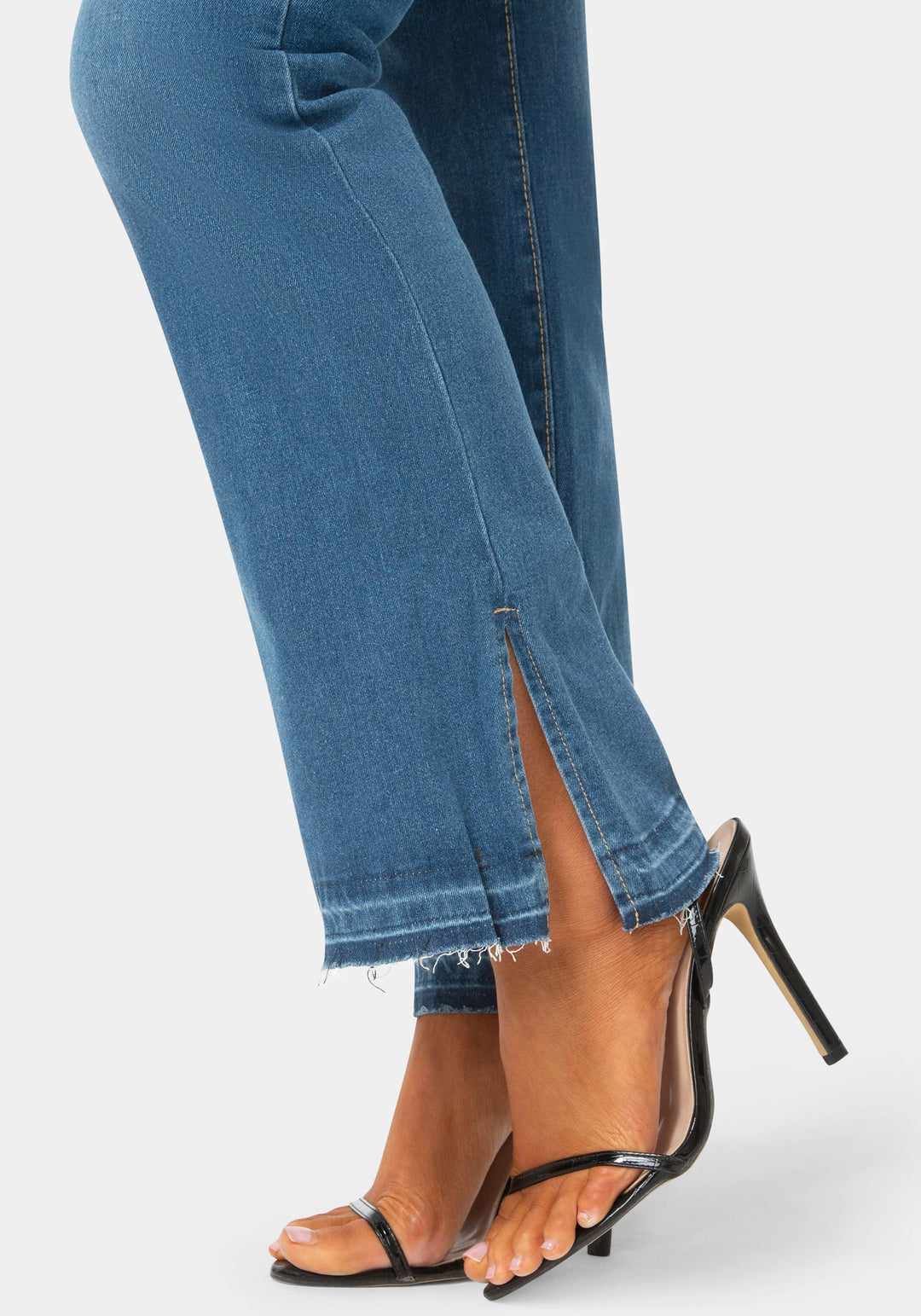 Other View-The Block Straight Jean-MEDIUM BLUE