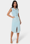 The Sleeveless Midi Shirt Dress