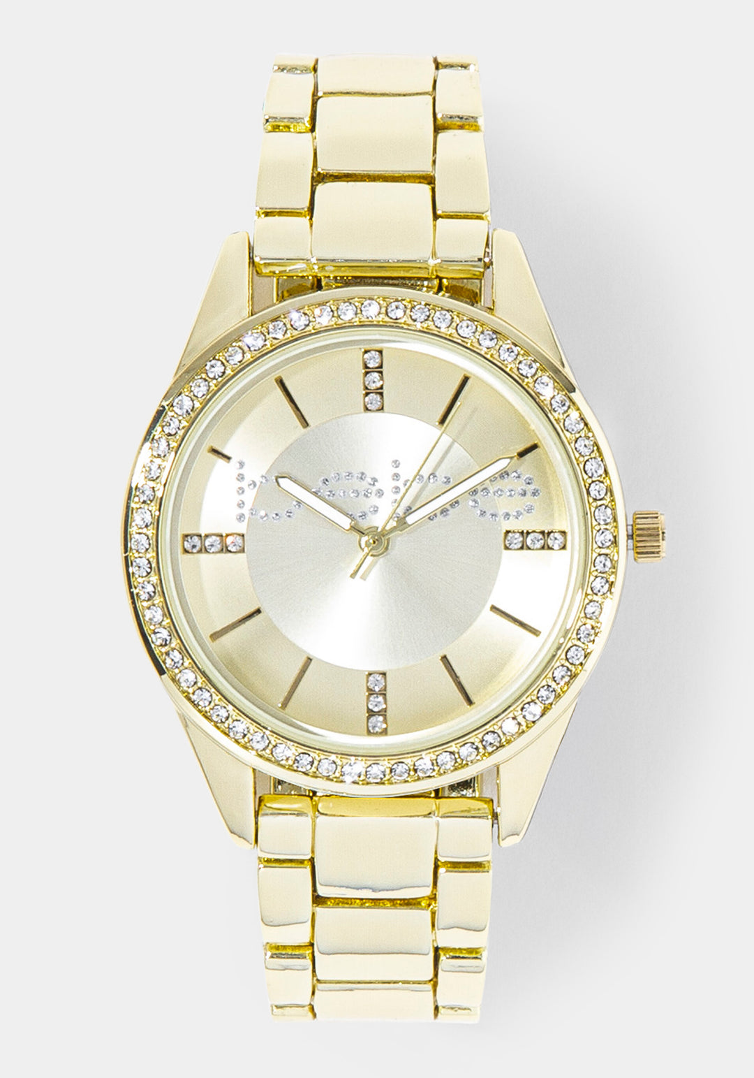 Front View-Watch Interchangeable Strap Set-GOLD/CHAMP