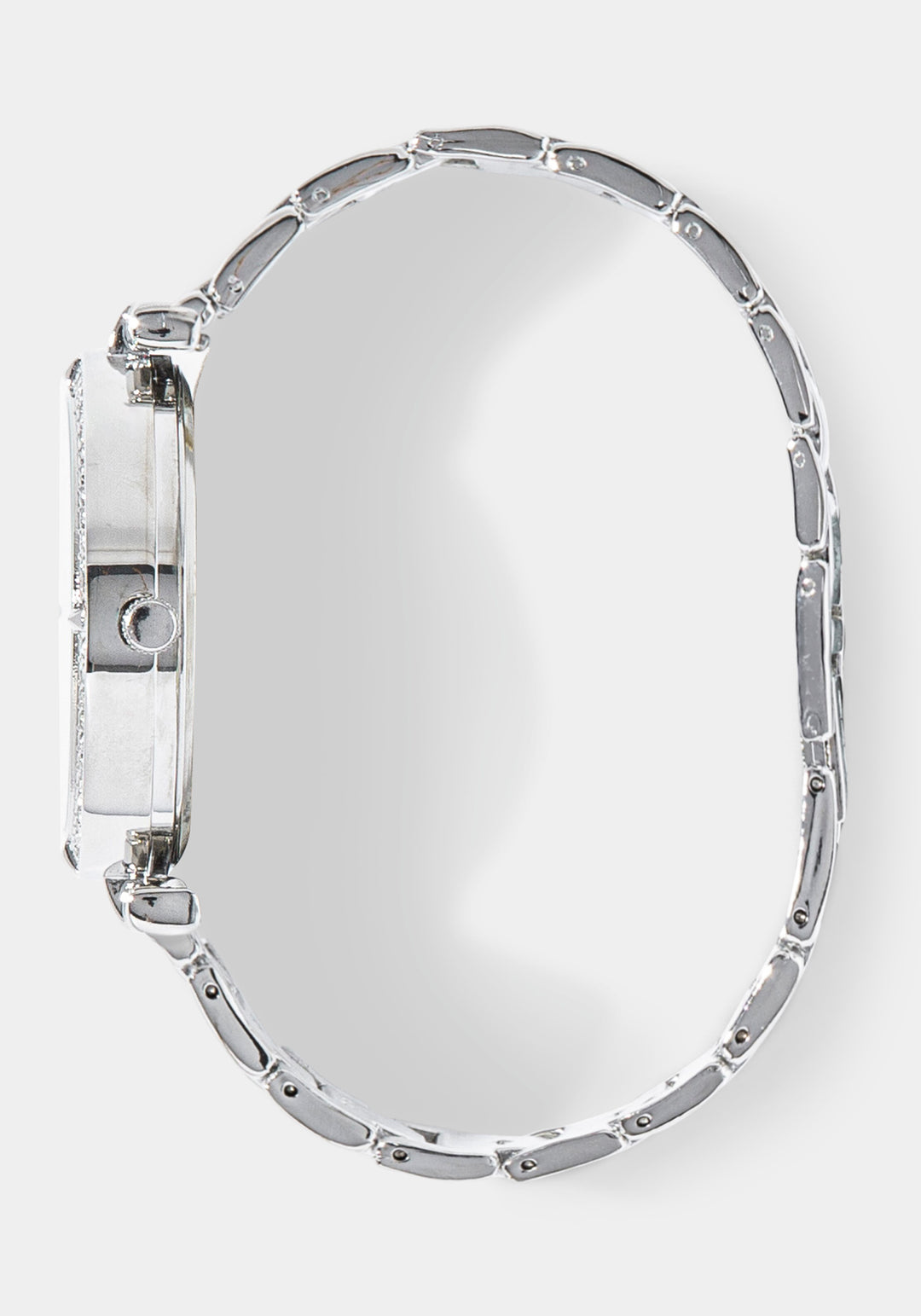 Side View-Watch Interchangeable Strap Set-SIL/BLK