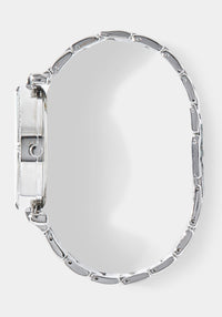 Side View-Watch Interchangeable Strap Set-SIL/BLK