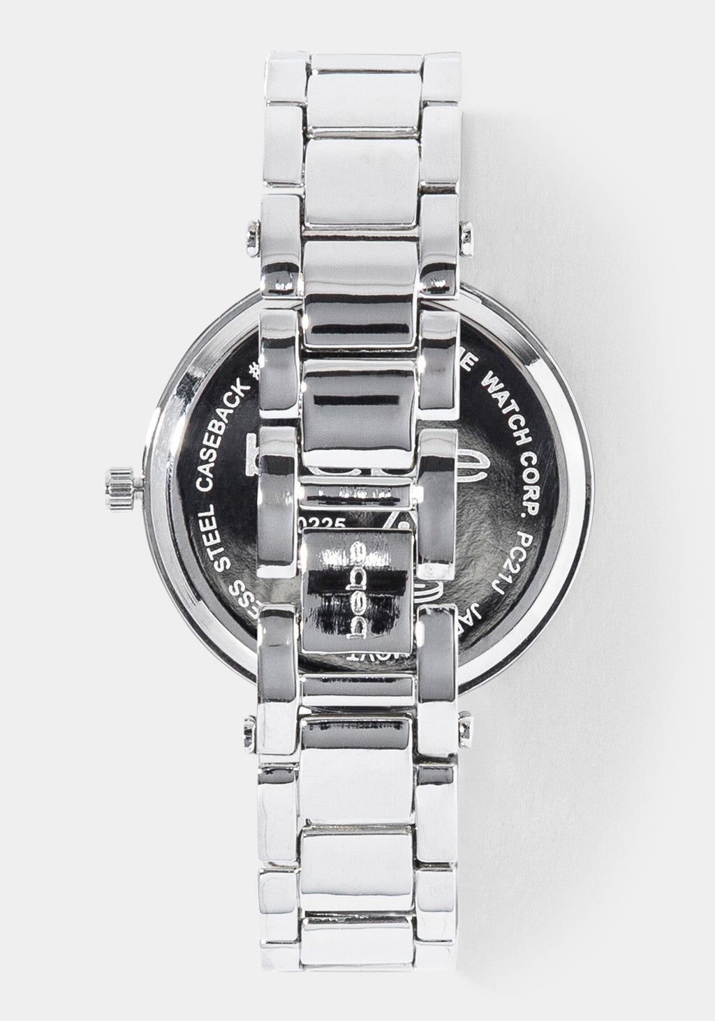 Back View-Watch Interchangeable Strap Set-SIL/BLK