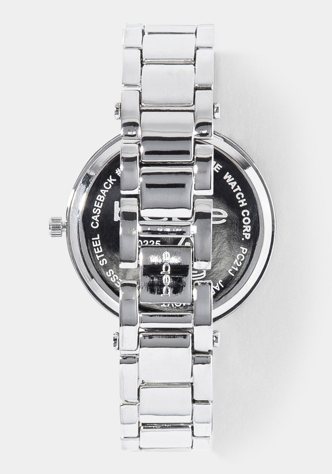 Back View-Watch Interchangeable Strap Set-SIL/BLK