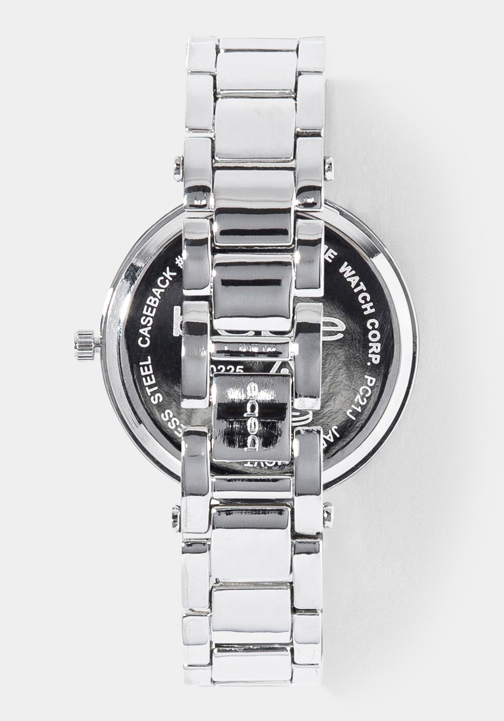 Back View-Watch Interchangeable Strap Set-SIL/BLK