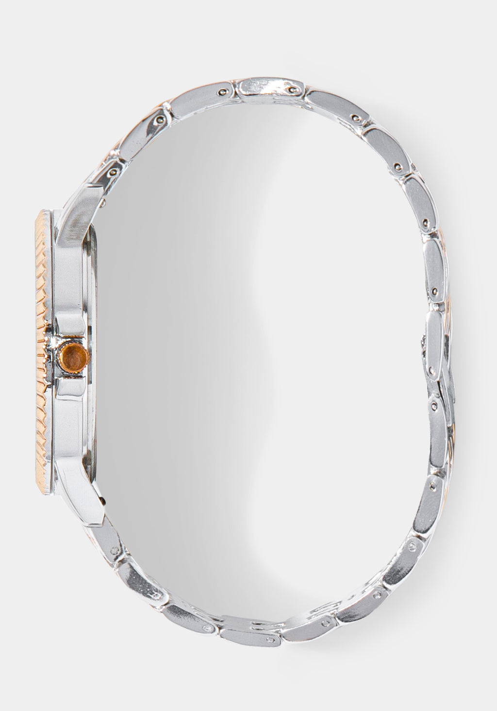 Side View-Watch Interchangeable Strap Set-ROSE GLD/SIL