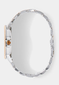 Side View-Watch Interchangeable Strap Set-ROSE GLD/SIL