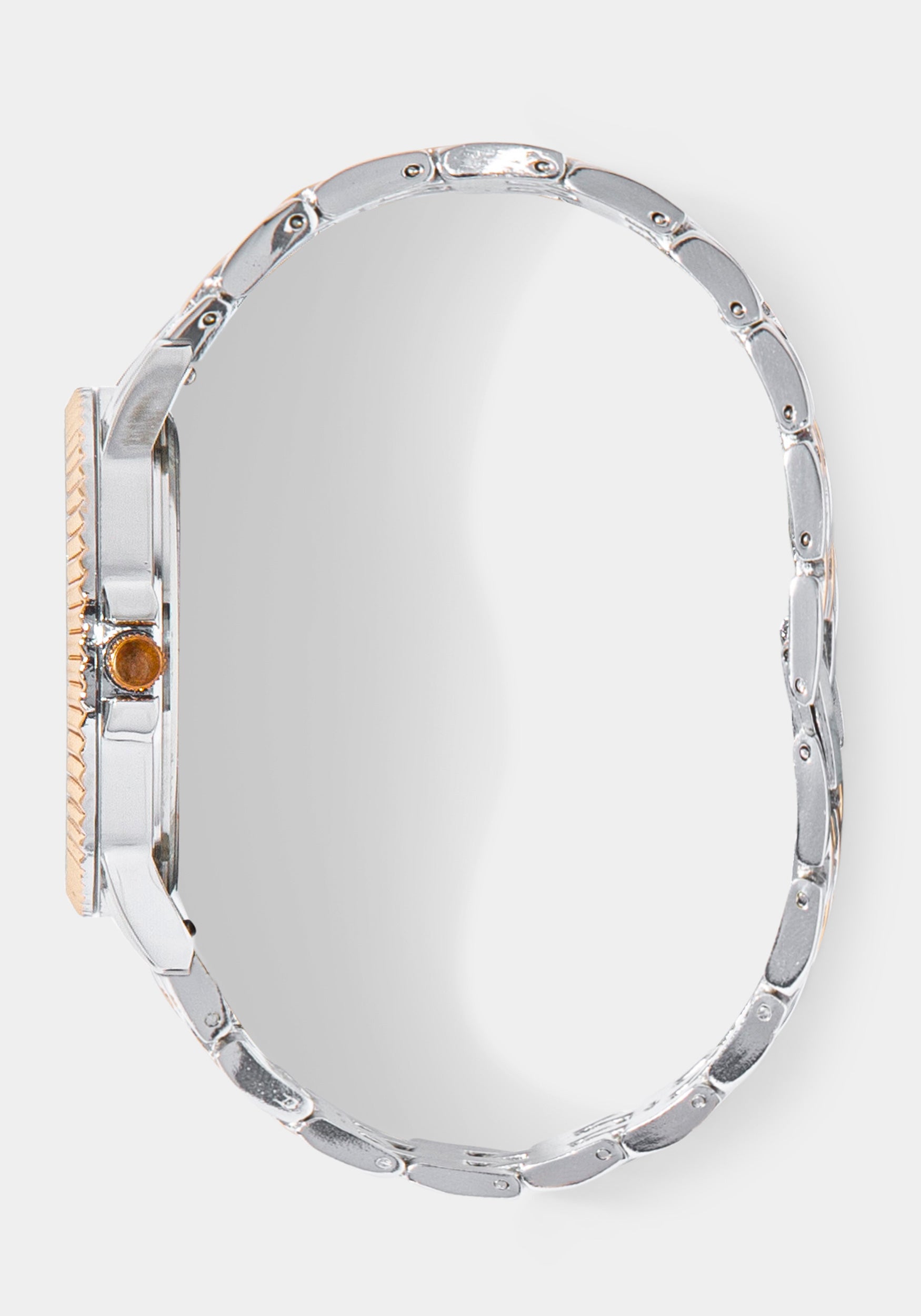 Side View-Watch Interchangeable Strap Set-ROSE GLD/SIL
