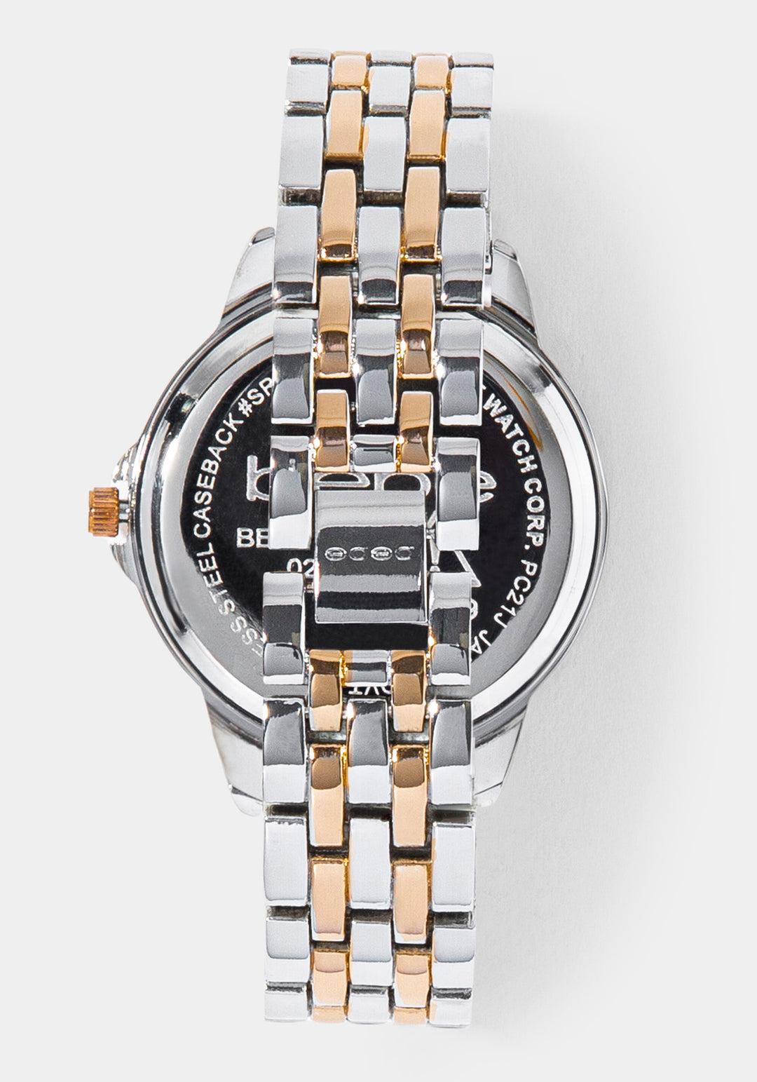 Back View-Watch Interchangeable Strap Set-ROSE GLD/SIL