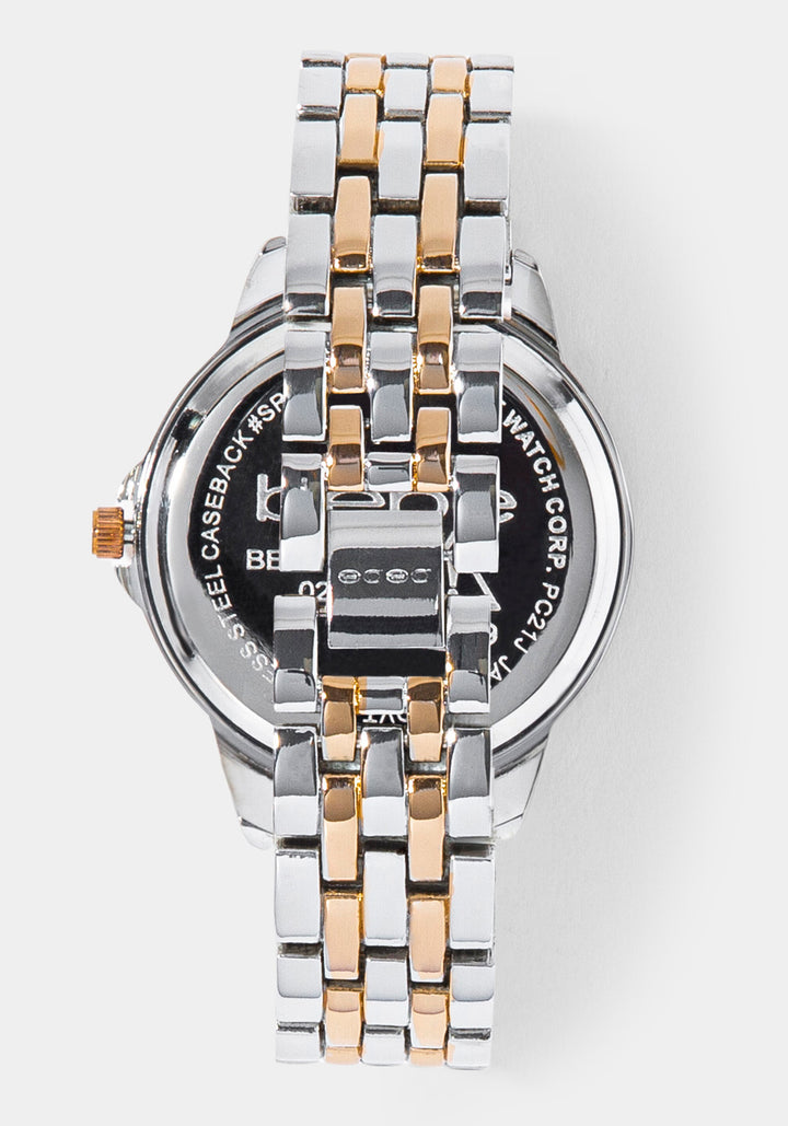 Back View-Watch Interchangeable Strap Set-ROSE GLD/SIL