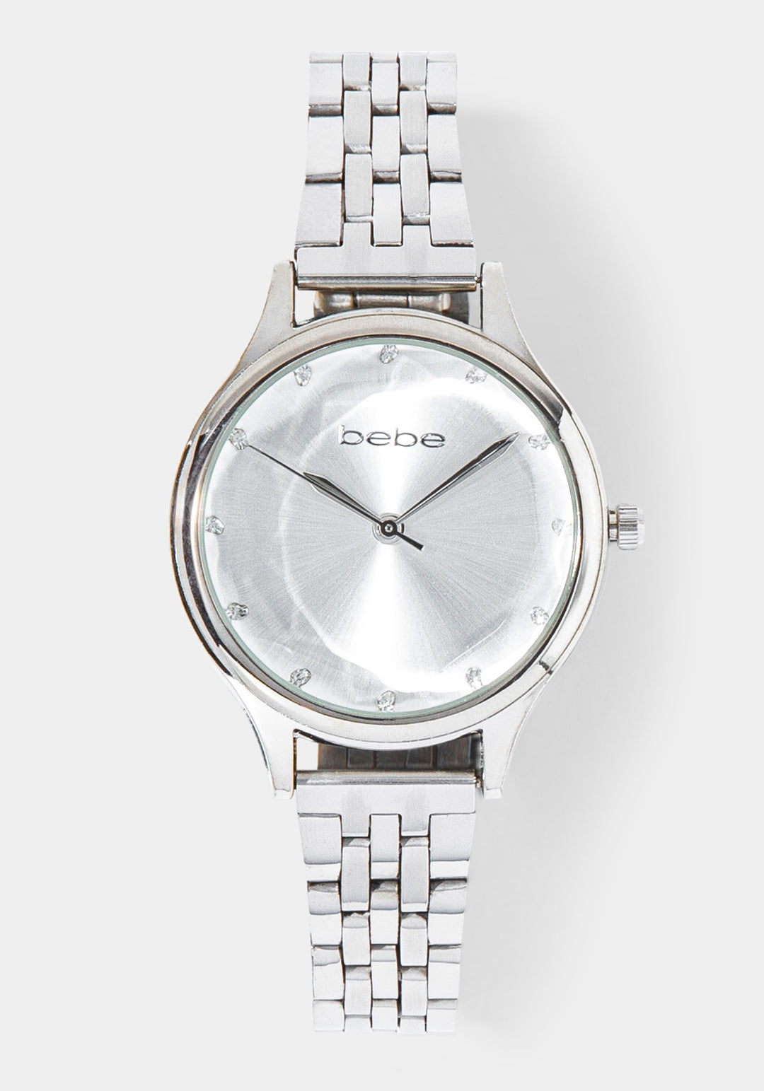 Front View-Watch & Fashion Jewelry Bracelet Set-SIL/SIL