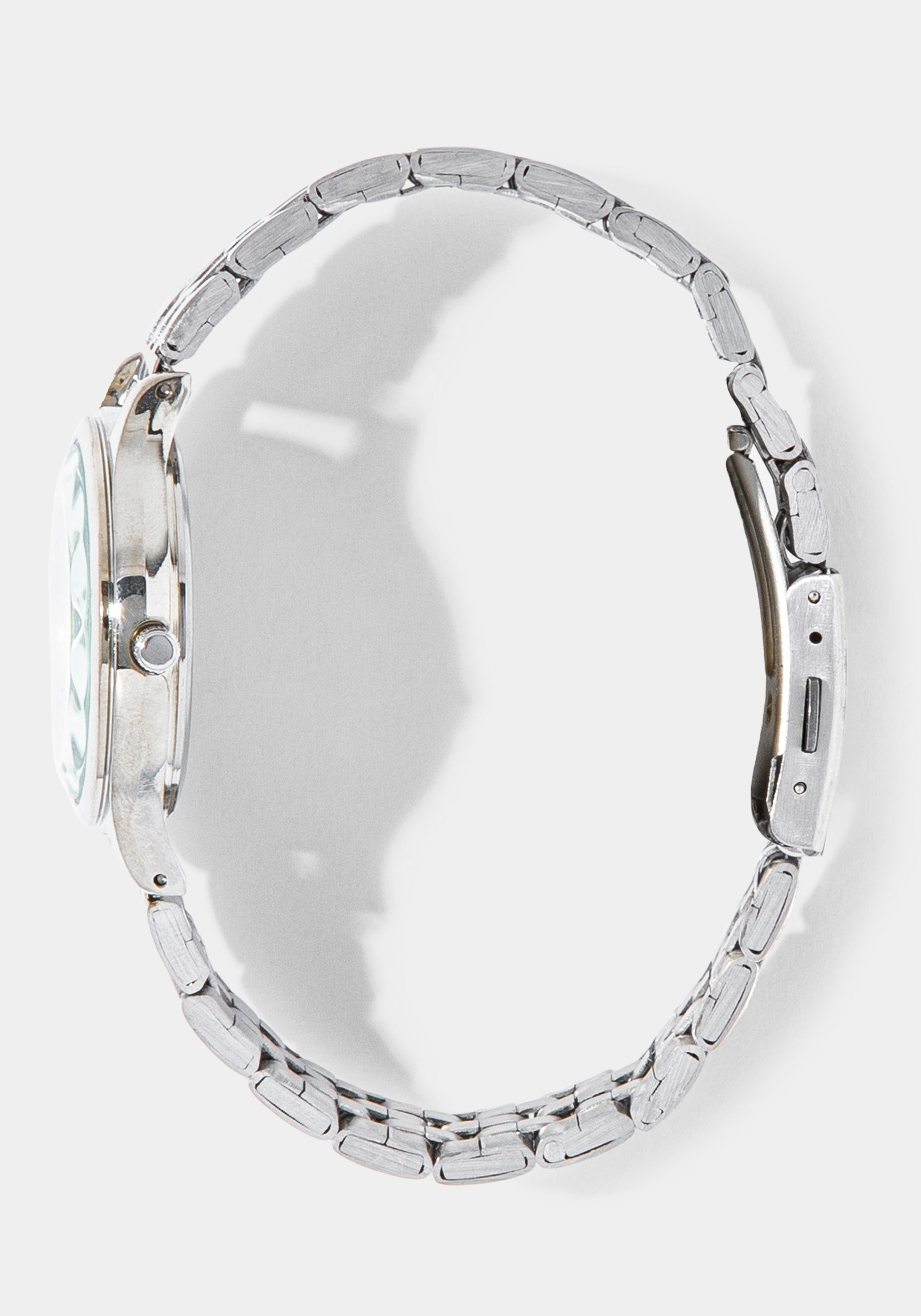 Side View-Watch & Fashion Jewelry Bracelet Set-SIL/SIL