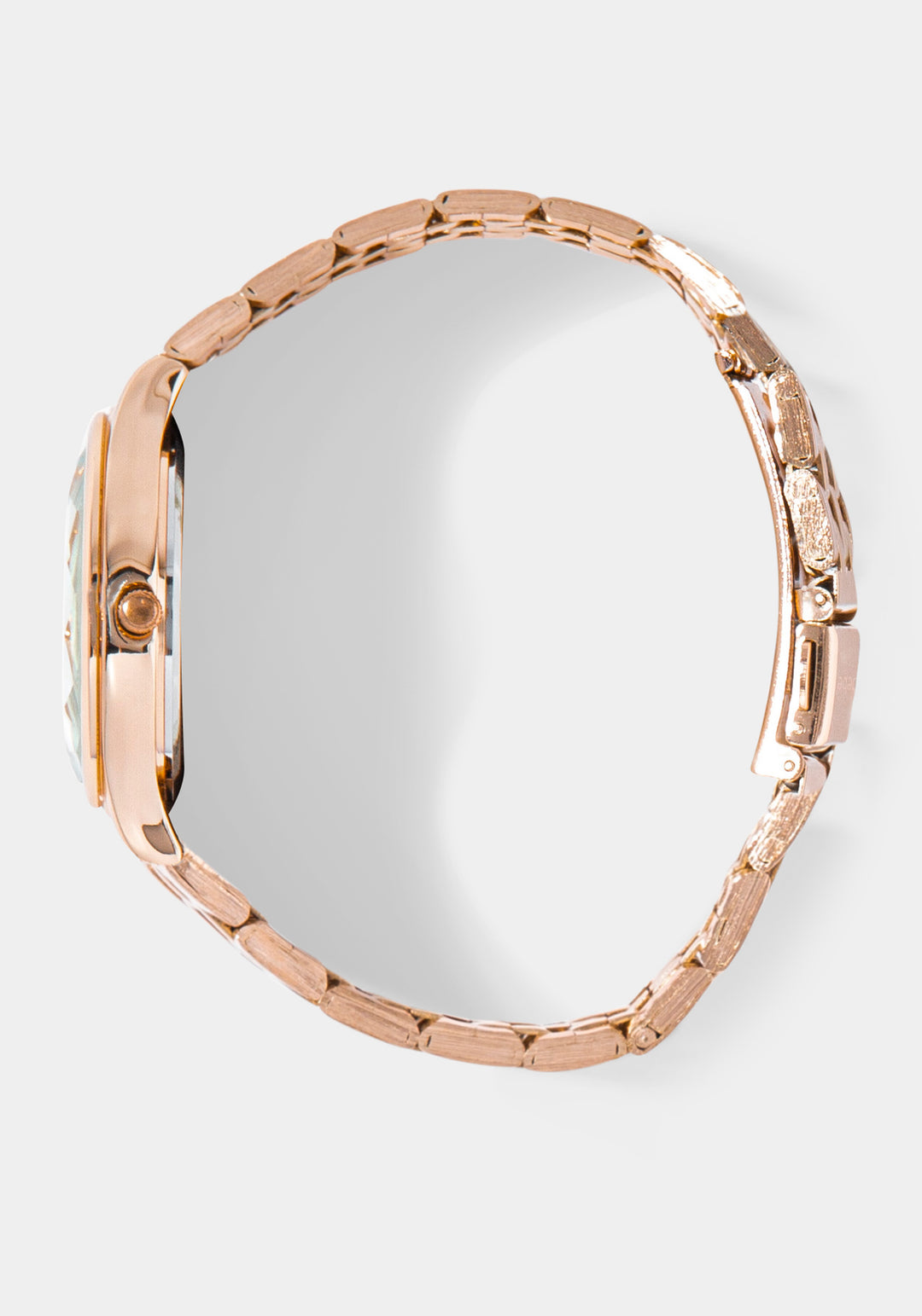 Side View-Watch & Fashion Jewelry Bracelet Set-ROSE GLD/BLUSH