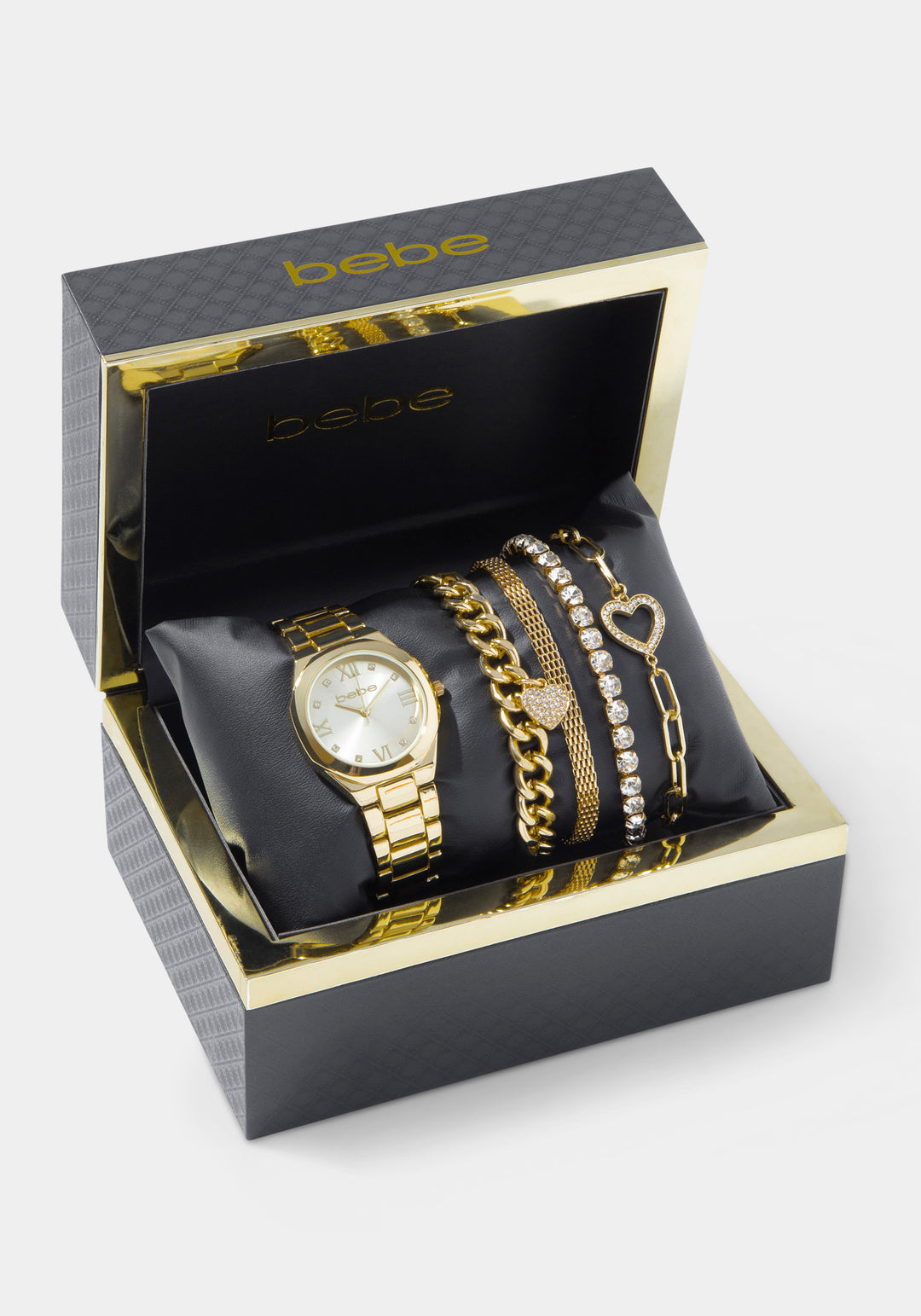 Other View-Watch & Fashion Jewelry Bracelet Set-GOLD/CHAMP