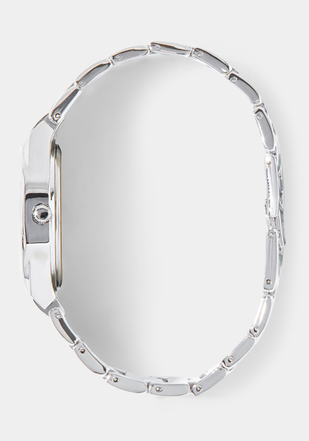 Side View-Watch & Fashion Jewelry Bracelet Set-SIL/SIL