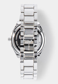Back View-Watch & Fashion Jewelry Bracelet Set-SIL/SIL