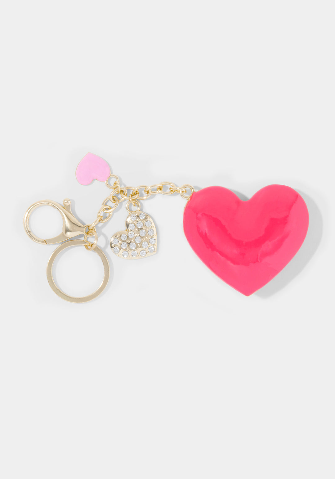 Other View-Watch & 'Hearts' Handbag Charm Set-GOLD/CHAMP