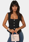Watch & 'Bling Bow' Handbag Charm Set