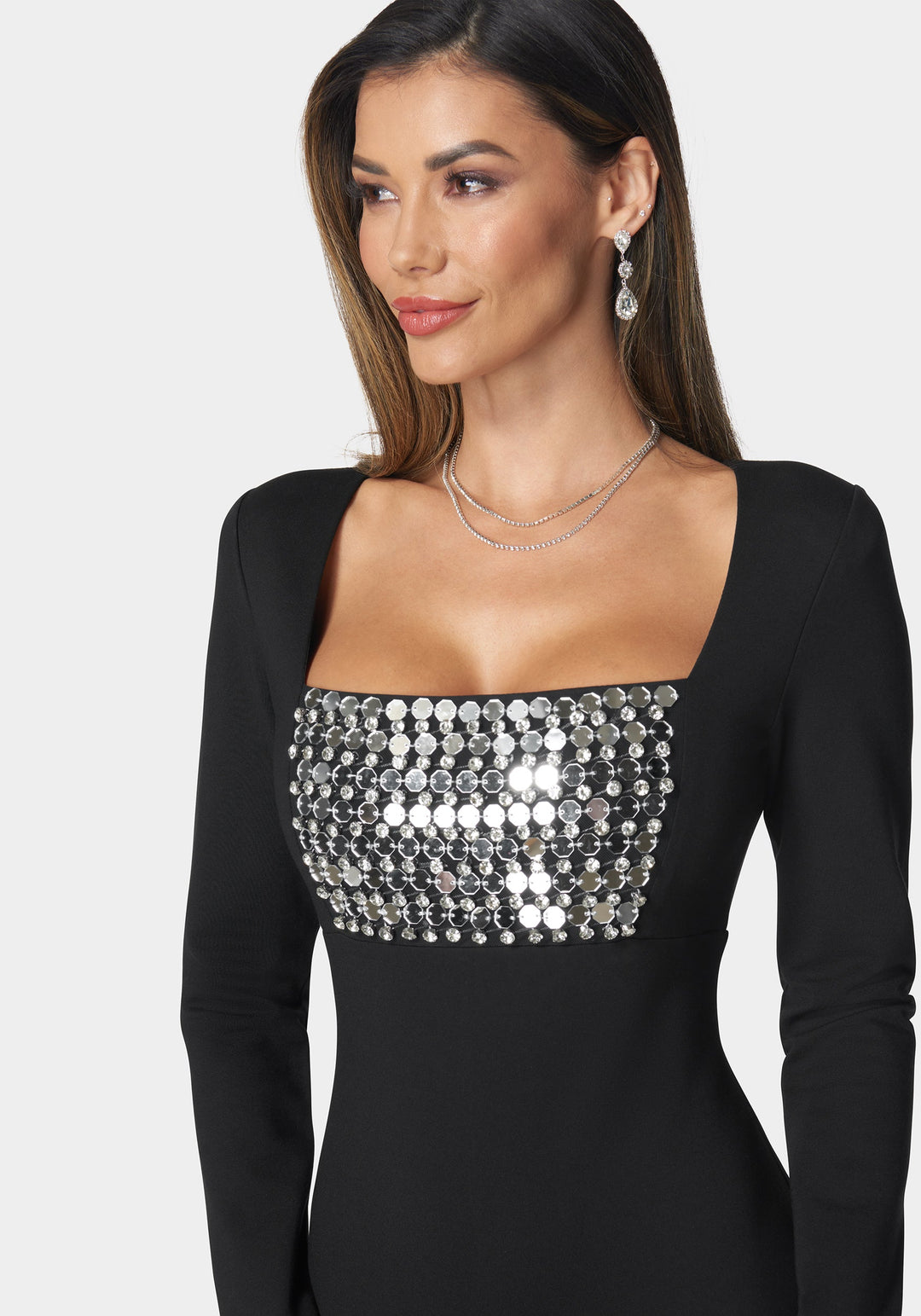 Beaded Bodice Mini Dress Beaded Bodice Mini Dress