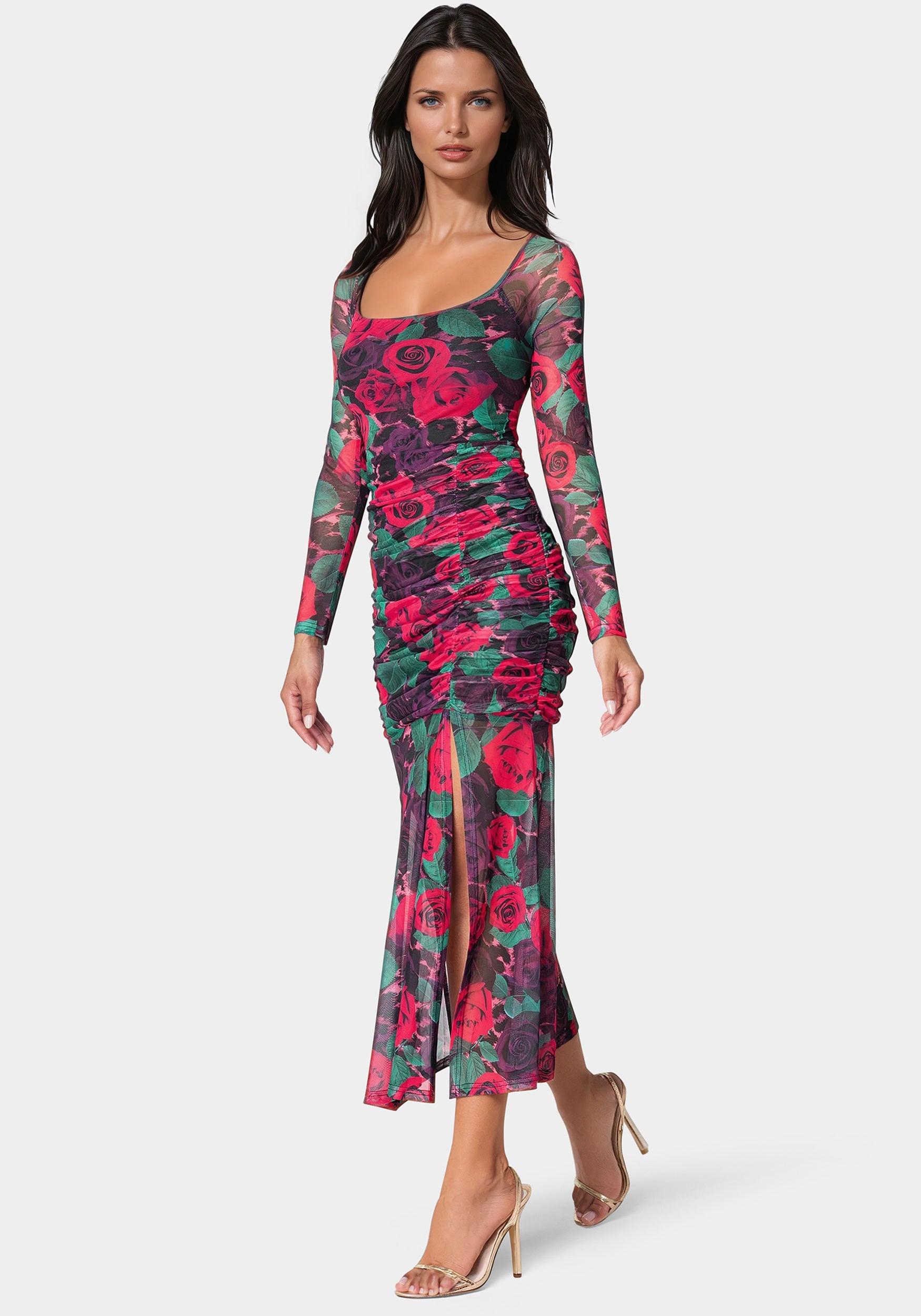 bebe sparkle mesh midi dress Sparkle Mesh Midi Dress