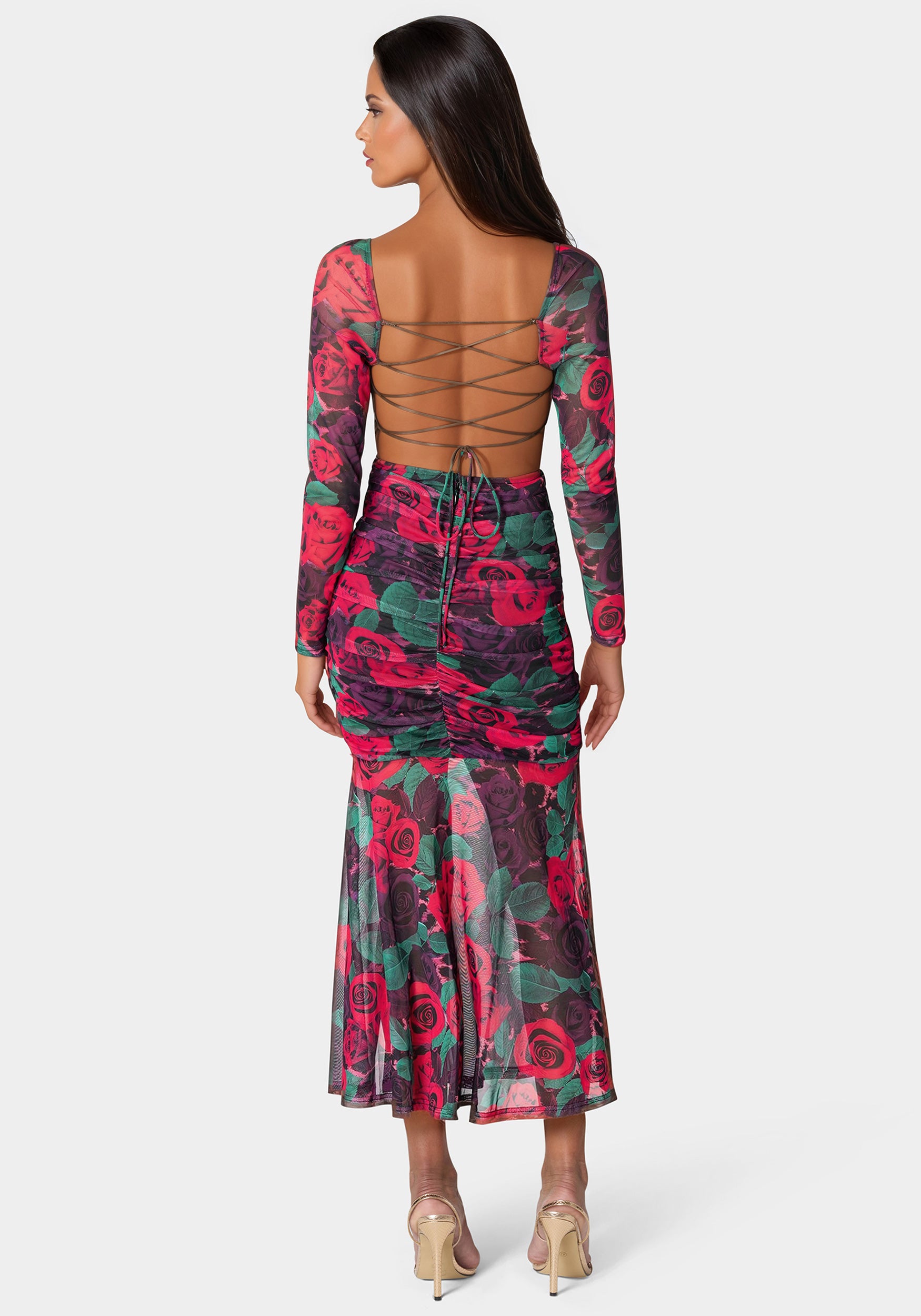 bebe open knit maxi dress ESCVDO Murga Open-back Pointelle And Ribbed-knit Alpaca Maxi Dress - Women - Brown Dresses