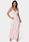 Cascade Beaded Mesh Gown