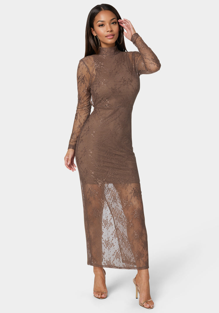 Illusion Lace Maxi Dress