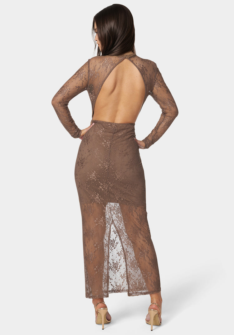 Illusion Lace Maxi Dress