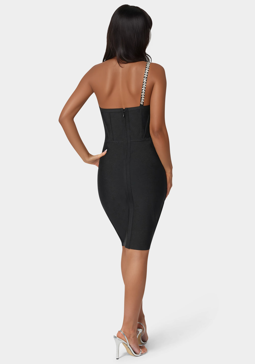 bebe lace corset dress bebe Corset Midi Dress Embellished With Crystals by Swarovski