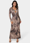 Long Sleeve Keyhole Maxi