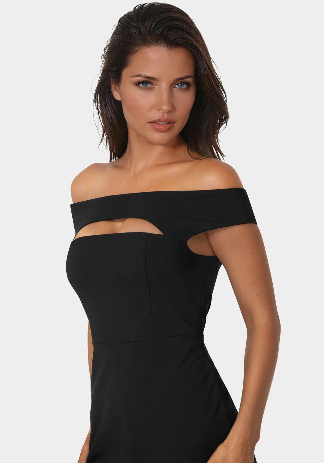 Other View-Bare Cutout Wide Leg Jumpsuit-BLACK