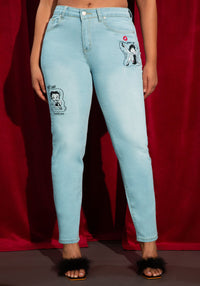 Front View-The Tie Skinny-Light Blue