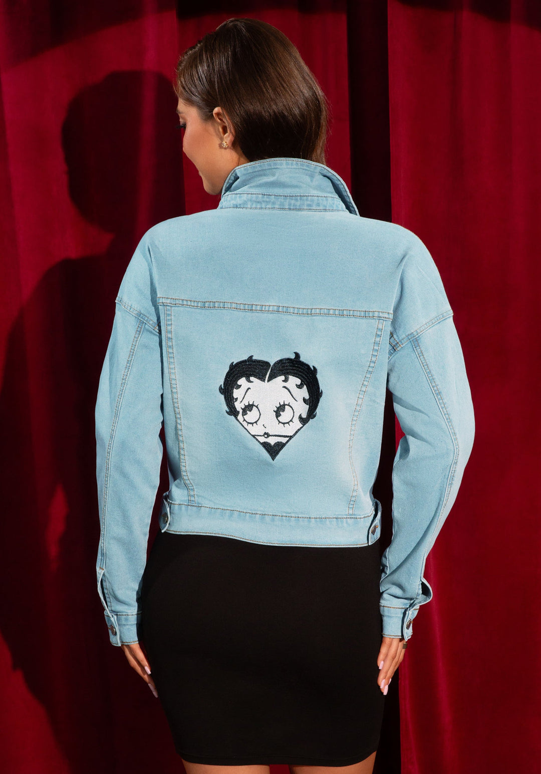 Back View-The Core Jacket-Light Blue