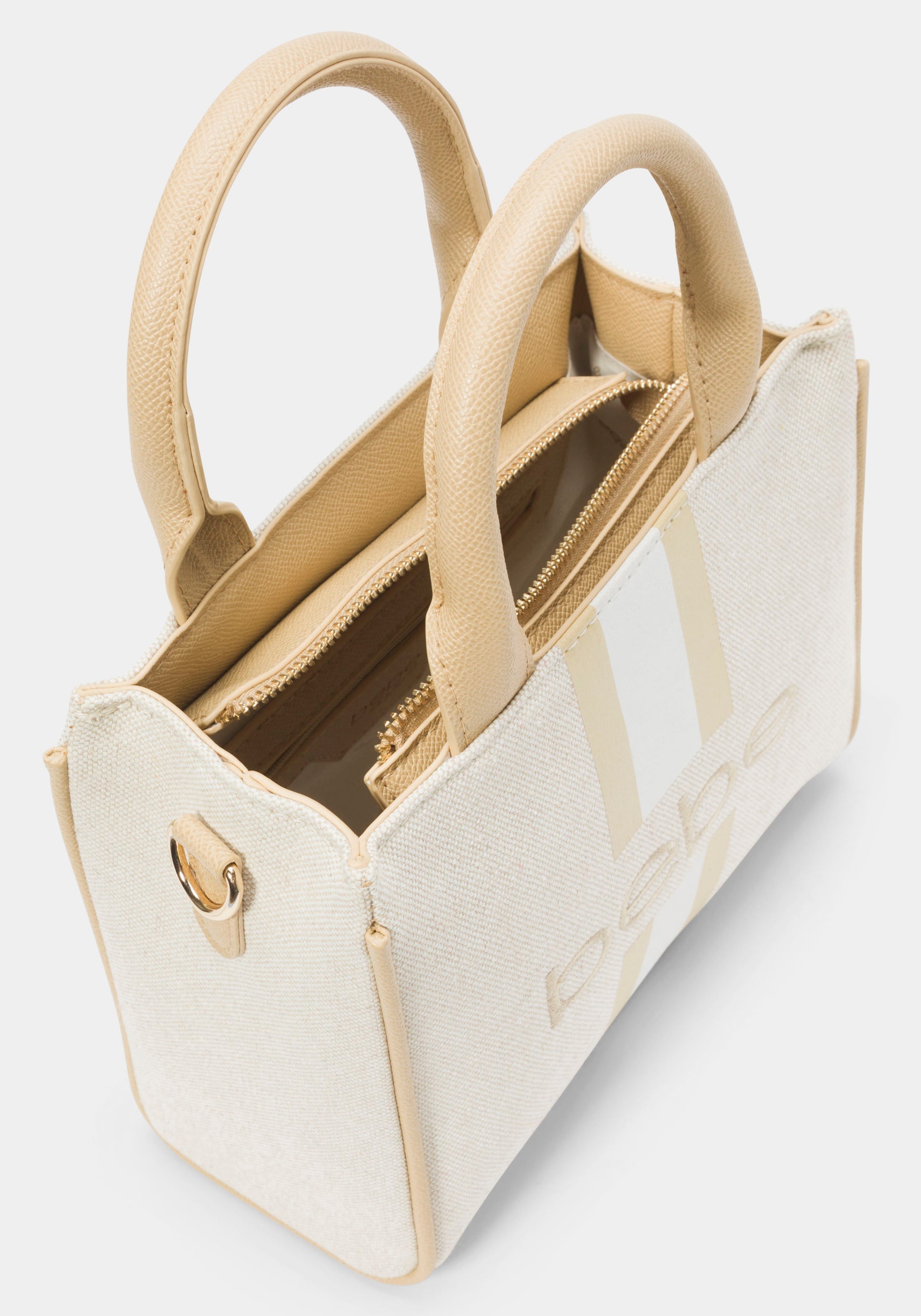 Paisley Mini Canvas Satchel Almond - bebe