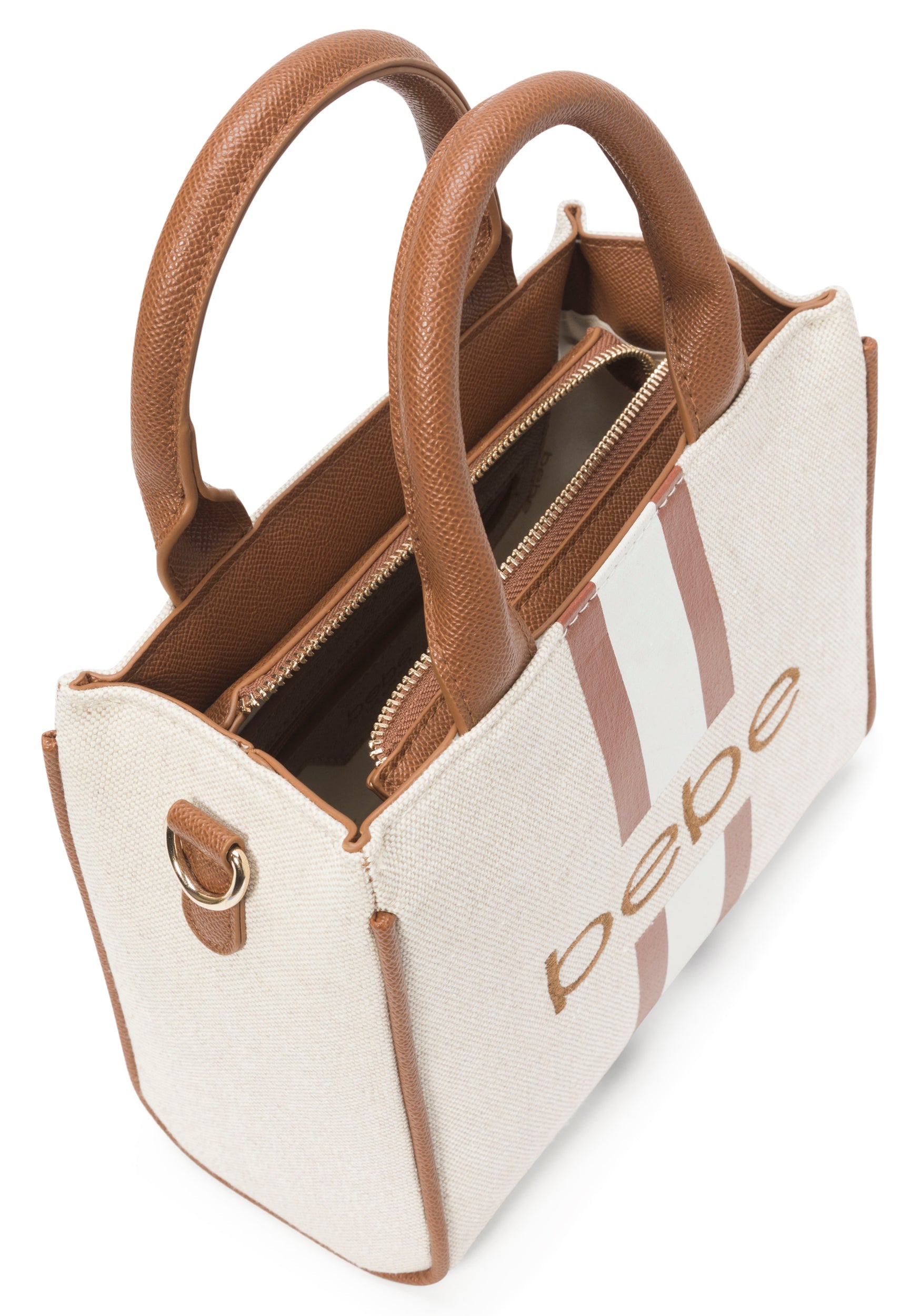 ◆♡bebe♡◆ Paisley Mini Canvas Satchel – bebe