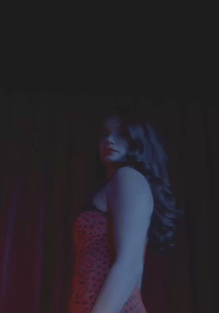 Boop! Polka Dot Bombshell Midaxi Mesh Dress