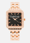 Bebe Square Face Metal Watch