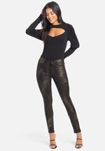 Foil Snakeskin Print