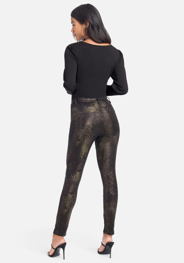 Foil Snakeskin Print