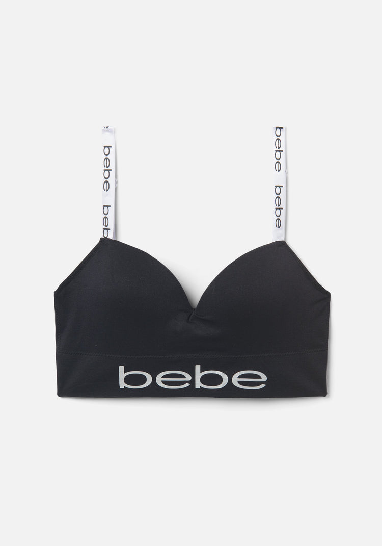 Bebe Logo Padded Sports Bra | bebe