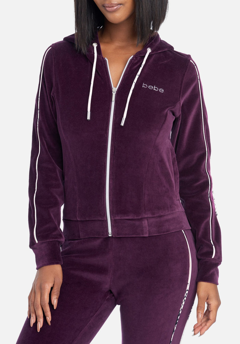 Bebe sales velour hoodie