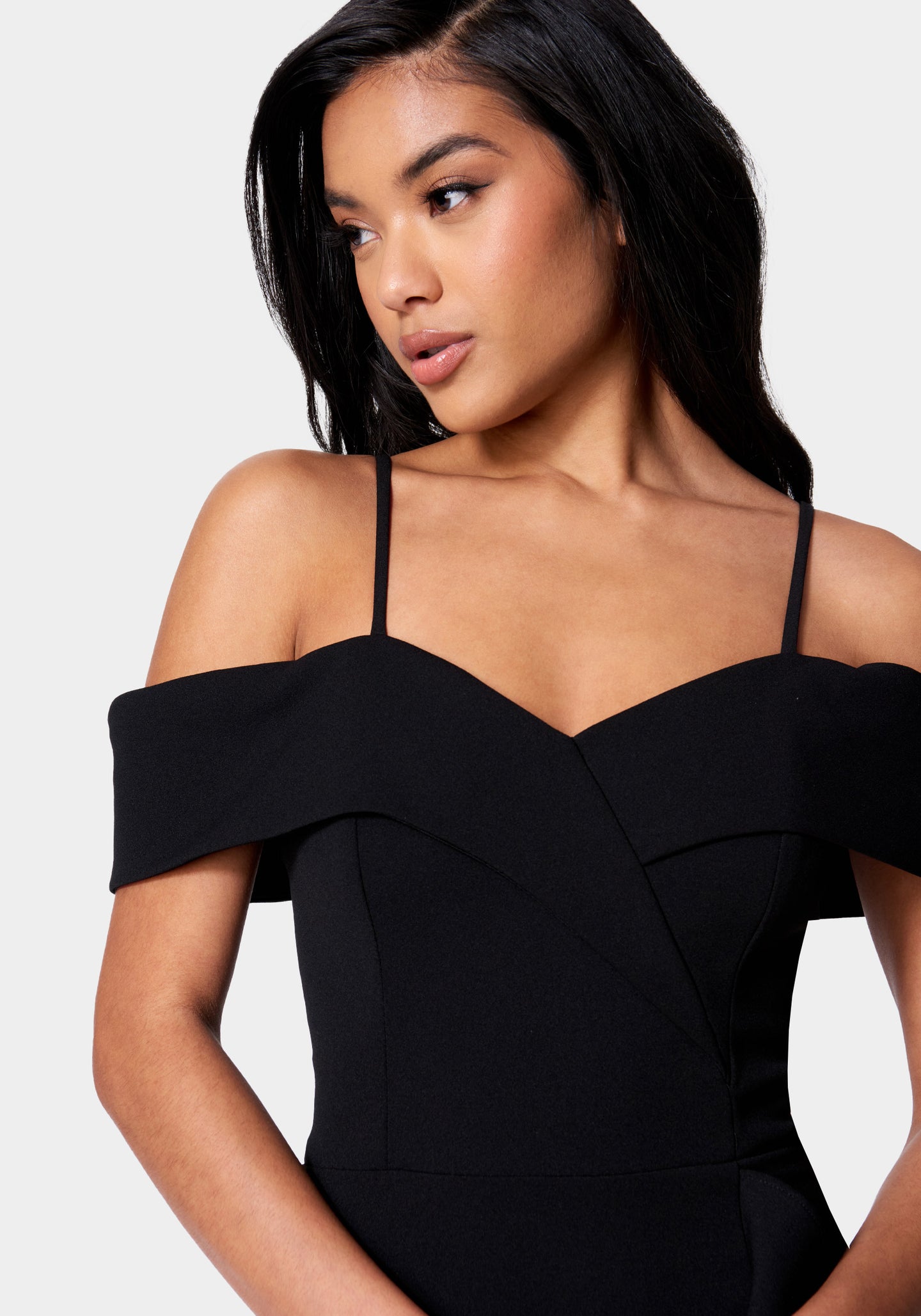 Cascade Ruffle Flounce Dress | bebe