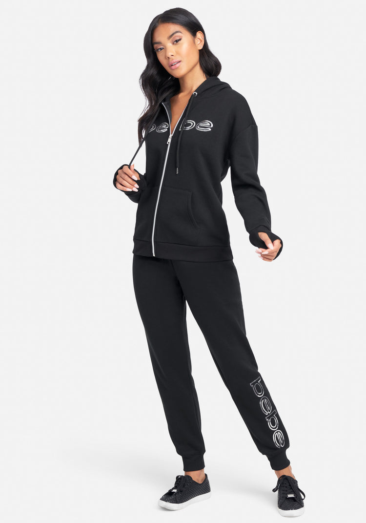 Bebe Sport Sequin Logo Jogger bebe