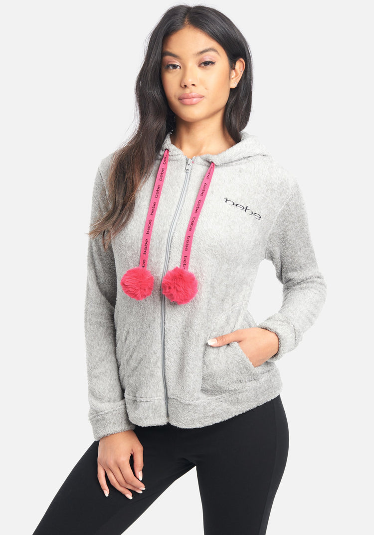Bebe zip top up hoodie